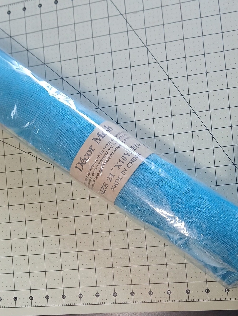 Deco Mesh - Turquoise